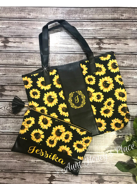 Kate spade sunflower tote on sale bag