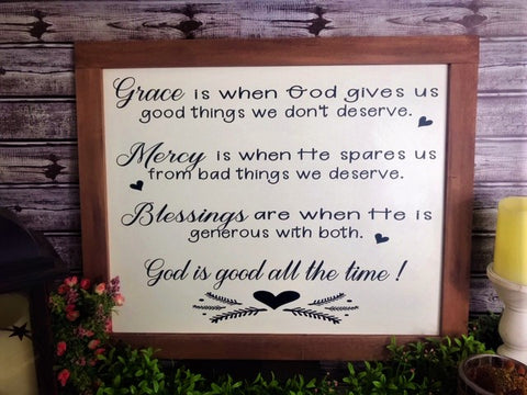 Grace is When God Gives us Good Things We Don’t Deserve - Aunt Honey's Place