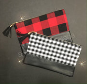 Buffalo check red/black  tote - Aunt Honey's Place