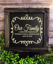 Our Family is a Circle of Strength, Founded on Faith - Aunt Honey's Place