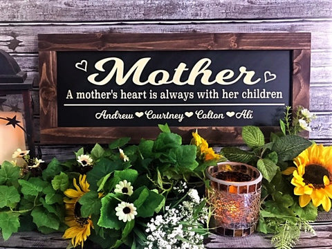 Mother - A Mother's Heart is Always With Her Children - Aunt Honey's Place