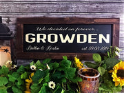 Family Name Sign - We Decided On Forever - Aunt Honey's Place