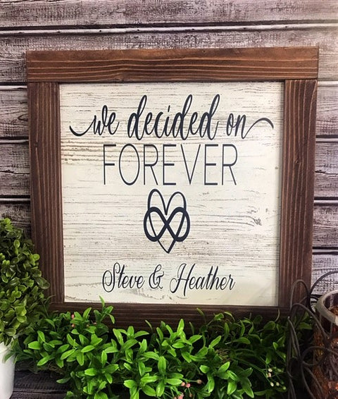 We Decided on Forever with Heart/Infinity - Aunt Honey's Place