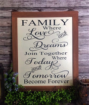Family - Where Love and Dreams Join Together, Where Today and Tomorrow Become Forever - Aunt Honey's Place