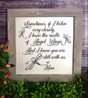 Sometimes if I Listen Very Closely I Hear the Rustle of Angel Wings - Aunt Honey's Place