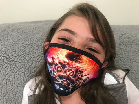 Stranger things character face mask