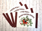 Warm winter wishes/chickadee placemat