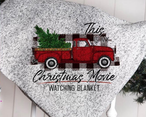 This is my Christmas movie watching blanket