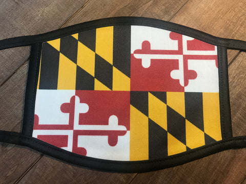 Maryland flag face mask