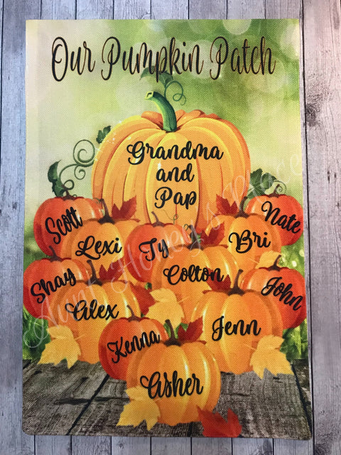 Our Pumpkin Patch Garden Flag