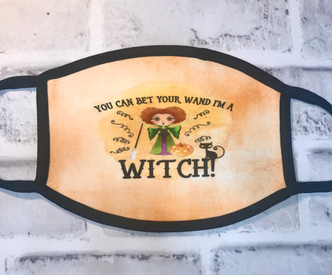 You bet your wand I’m a witch ! Hocus pocus personal mask