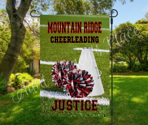 Hometown Pride Cheerleading Salute Garden Flag